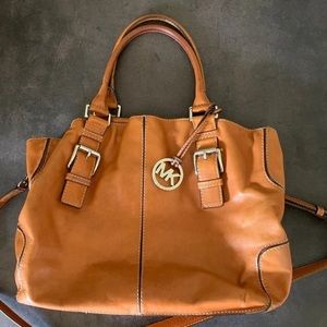 Michael Kors camel crossbody bag.